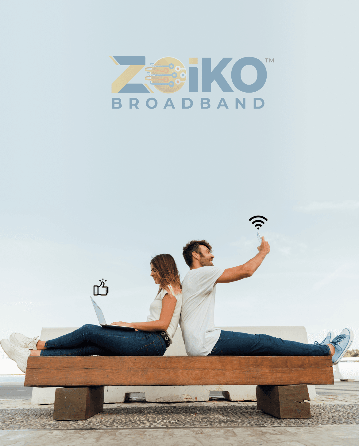 Customers enjoying reliable broadband connectivity