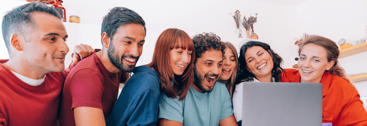 Happy customers enjoying fast and reliable broadband internet at home